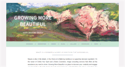 Desktop Screenshot of growingmorebeautiful.com