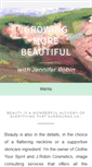 Mobile Screenshot of growingmorebeautiful.com