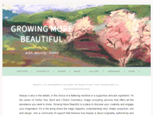 Tablet Screenshot of growingmorebeautiful.com